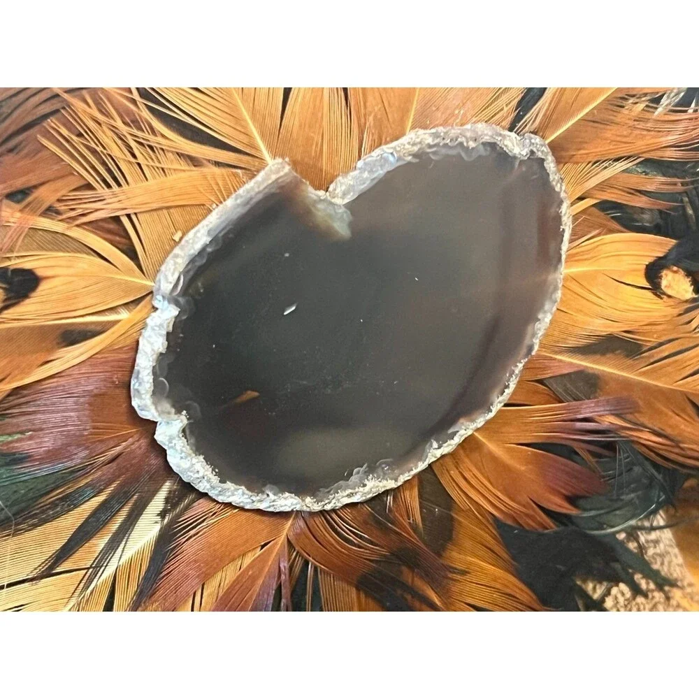 Vtg SUN SPIRIT Baskets Handmade Native Inspired Southwest Decor X-LARGE Feathers